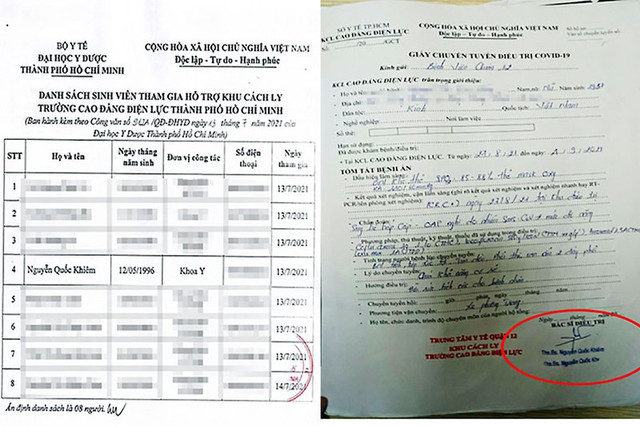 Điều tra: Giả bác sĩ vào khu điều trị chữa cho F0 - Hình 2 Dieu tra: Gia bac si vao khu dieu tri chua cho F0-Hinh-2