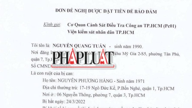 Vụ đại gia Nguyễn Phương Hằng tạm giam: Con trai xin nộp 10 tỉ đồng bảo đảm cho mẹ tại ngoại Vu dai gia Nguyen Phuong Hang tam giam: Con trai xin nop 10 ti dong bao dam cho me tai ngoai