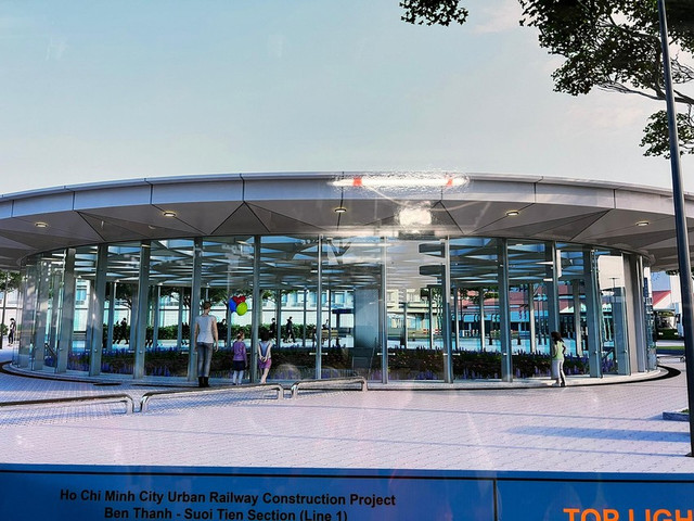 Cận cảnh ga ngầm Bến Thành của tuyến metro số 1 - Hình 5 Can canh ga ngam Ben Thanh cua tuyen metro so 1-Hinh-5