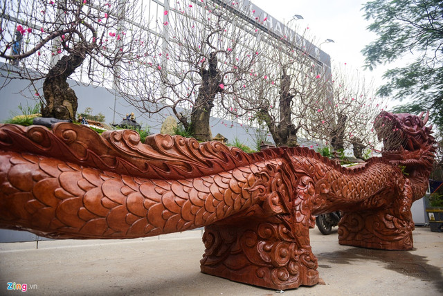 Chậu hoa đào hình rồng giá hơn 1 tỷ chỉ đại gia mới có tiền mua - Hình 4 Chau hoa dao hinh rong gia hon 1 ty chi dai gia moi co tien mua-Hinh-4