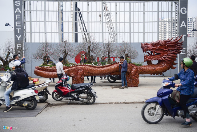 Chậu hoa đào hình rồng giá hơn 1 tỷ chỉ đại gia mới có tiền mua Chau hoa dao hinh rong gia hon 1 ty chi dai gia moi co tien mua