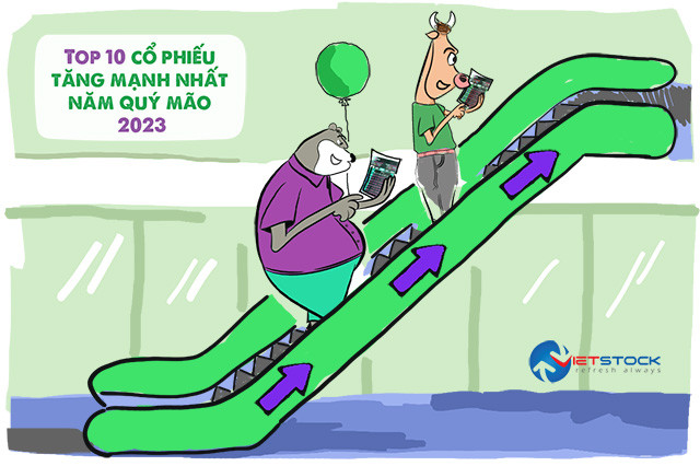 10 cổ phiếu tăng bằng lần năm Quý Mão 2023 10 co phieu tang bang lan nam Quy Mao 2023