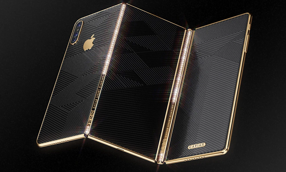 Ngắm iPhone độ màn hình gập theo phong cách Samsung Galaxy Fold