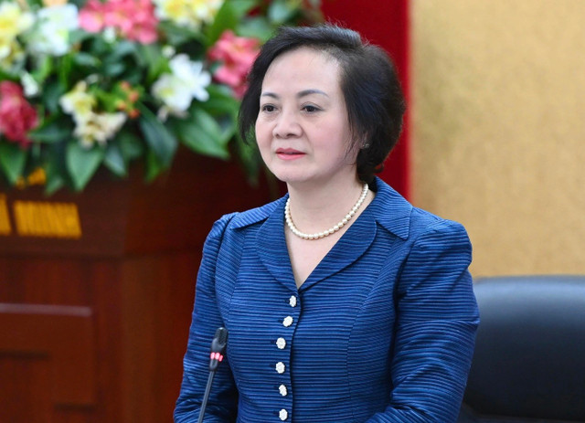Bộ trưởng Nội vụ Phạm Thị Thanh Trà cho biết tốc độ thực hiện công việc để “về đích” đang rất gấp. Ảnh: Hải Long bo-truong-2-91970.jpg