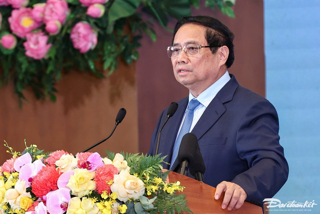 Thủ tướng Chính phủ Phạm Minh Chính phát biểu tại Hội nghị. Ảnh: Quang Vinh. nha-dot-2.jpg