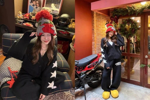 Hot girl Tăng Mỹ Hàn gia nhập đường đua Noel với out 'chất phát ngất'