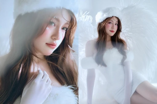 Hot girl Tăng Mỹ Hàn hóa thân 'thiên thần mùa đông' ngọt ngào