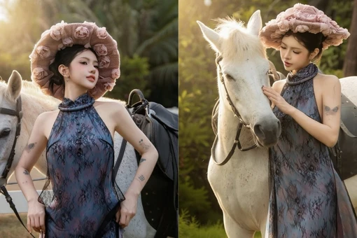 Tiktoker Ciin cuốn hút trong bộ ảnh chủ đề năm Ngọ