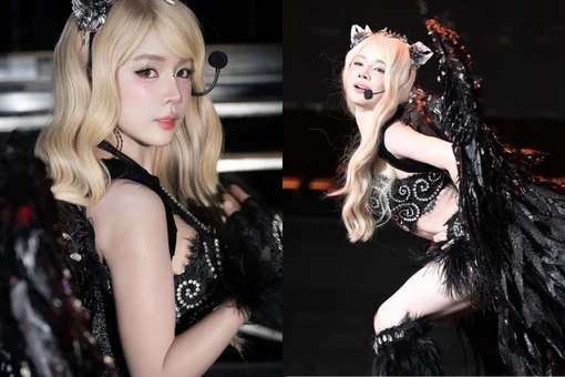 'Búp bê DJ Mie' gây bão với tạo hình 'thiên thần sa ngã' tại Y-Concert