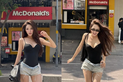 Túc Anh Hoa 'đốt cháy' mọi ánh nhìn khi xuất hiện với bộ cánh ôm sát táo bạo