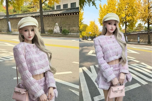 Jenny Yến ‘hớp hồn’ người đối diện khi thả dáng giữa mùa thu vàng xứ Hàn