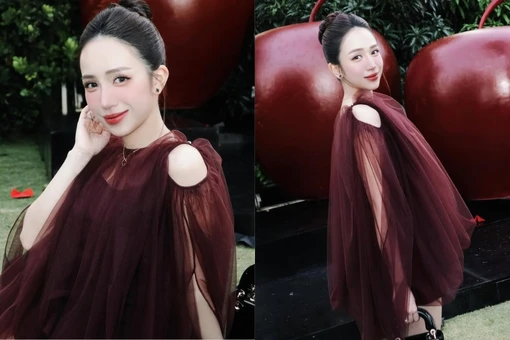 'Lên đồ' sang chảnh, Joyce Phạm khoe dáng 'mẹ bốn con vẫn mòn con mắt'