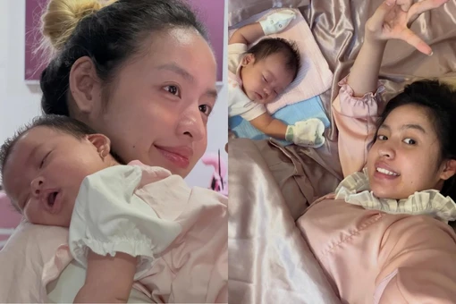 'Hot girl trứng rán' khoe cận cảnh mặt mộc, tiết lộ về cuộc sống mẹ bỉm