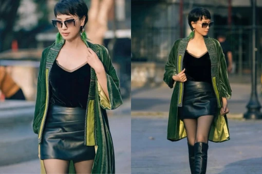 'Mẹ ngoại' U50 trẻ đẹp nhất làng bóng đá Việt Nam lên đồ sành điệu dạo phố