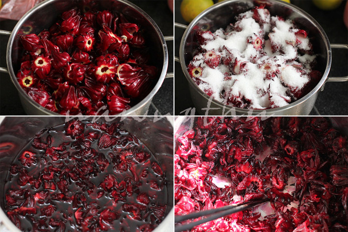 Bên cạnh những bài thuốc trên bạn có thể uống trà hoa bụp dấm (Hibiscus) mỗi ngày. Ảnh: Nangthu.