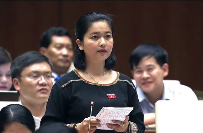 "Ngay cả bản thân tôi cũng rất lo lắng với việc phát triển tràn lan pin năng lượng mặt trời ở Gia Lai. Bởi sau này, pin đó hết hạn sử dụng thì để làm gì? Những tấm pin đó được xử lý thế nào? Đưa lên mặt trăng hay để nướng bò một nắng - đặc sản ở Gia Lai chúng tôi hay sao?" - ĐB Ksor H'Bơ Khăp khi đó tranh luận.