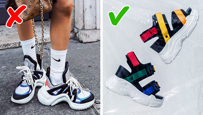 Giày xấu: Giày xấu xí trở nên phổ biến nhờ nhà mốt Balenciaga. Trong vài năm qua, những đôi giày thể thao này được nhiều tín đồ thời trang lăng xê. Tuy nhiên, xu hướng đang thay đổi và bây giờ giày thể thao cổ điển hơn đang hot trở lại.