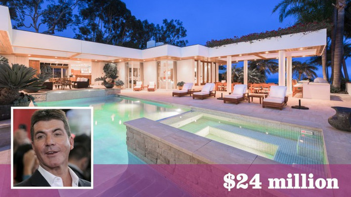Simon Cowell đang sở hữu căn biệt thự sang trọng ở Malibu, Mỹ.