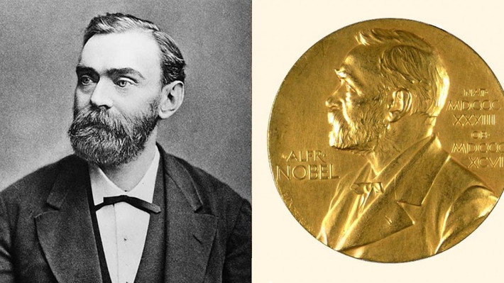 Alfred Nobel sinh ngày 12/10/1833 tại Stockholm, Thụy Điển. Ông nổi tiếng là nhà khoa học đại tài, nhà phát minh xuất chúng với 355 bằng sáng chế. Trong số những phát minh của ông, sáng chế về thuốc nổ được nhiều người biết đến.