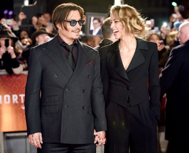 Ngày 19/1/2015, Heard cùng Depp tới dự buổi công chiếu phim mới của chồng, Mortdecai, tại London. Ngày 3/2/2015, hai người làm đám cưới tại nhà riêng của Depp ở Tây Hollywood. Ngày 8/2, họ lại tổ chức một bữa tiệc nữa dành riêng cho gia đình và bạn bè tại hòn đảo riêng của nam diễn viên ở Bahamas.