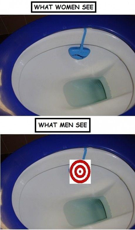 6. Vết bẩn trong toilet: Đàn ông và phụ nữ khi thấy vết bẩn trong toilet