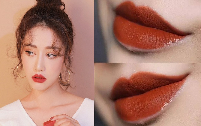 Màu son cam cháy: Đây không phải là màu son mới, cũng đã hot từ những năm trước, nhưng chúng vẫn tiềm ẩn sức quyến rũ thần kỳ thu hút những cô nàng mê son. Màu cam cháy là sự trộn lẫn giữa màu cam và nâu pha thêm chút đỏ tạo ra một tone màu son trầm ấm rất dễ sử dụng.