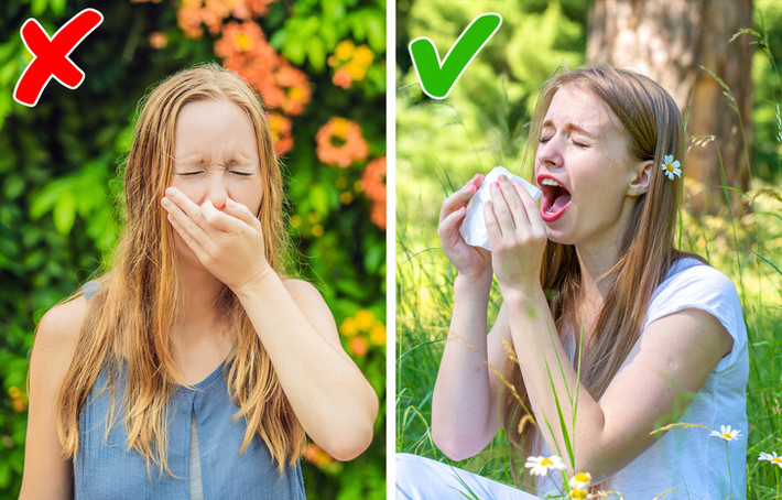 Nhịn hắt hơi: Thói quen xấu này ảnh hưởng tới hệ hô hấp, mạch máu, não bộ, thậm chí là thực quản. Chức năng chính của việc hắt hơi là loại bỏ vi khuẩn và bụi bặm. Khi bạn nhịn hắt hơi, bạn đã ngăn cơ thể loại bỏ những thứ này. Không những thế nhịn hắt hơi khiến toàn bộ áp lực phản lại và có thể làm tổn thương tai, tăng huyết áp, thậm chí gây ảnh hưởng xấu đến thực quản.
