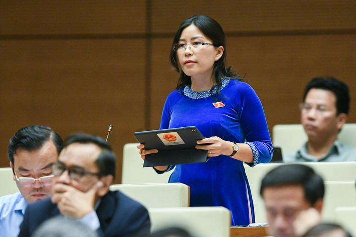 Đại biểu Lê Đào An Xuân - Đoàn Phú Yên: “Có một hiện thực chưa được nhắc đến đó là công chức, viên chức ngành Tài nguyên và môi trường cũng có một tỷ lệ dịch chuyển lớn. Người xin nghỉ việc, người chủ động xin chuyển công tác hoặc chuyển vị trí công tác và kể cả người đã nghỉ để chuyển công tác hay những người còn lại thì cũng có một nỗi băn khoăn, nhiều lúc lại không biết là hồ sơ mình đang xử lý có những sai sót gì hay không, hay là vài năm nữa thì mới phát hiện sai sót. Đây là một áp lực pháp lý rất lớn. Việc sửa đổi Luật Đất đai phải đảm bảo không kiềm chế sự phát triển kinh tế- xã hội cũng như không mất thêm cán bộ”.
