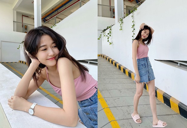 Nhung Gumiho được người hâm mộ khen ngày càng đáng yêu, trong sáng như thiên thần trong loạt ảnh ngẫu hứng. Người đẹp hài hước viết: "Chào anh! Em đã đứng đây được 15 ngày rồi. Tới bắt em liền đi".