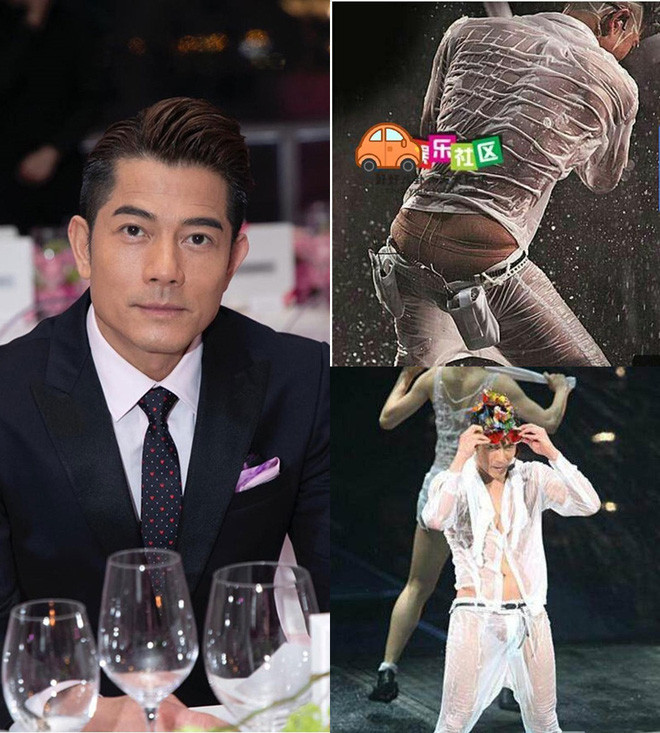 "Thiên vương" Quách Phú Thành và màn tắm mưa khiến body lồ lộ trước mắt khán giả.