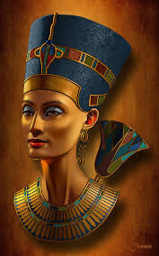 Nhiều tác phẩm điêu khắc, tượng bán thân... khắc họa Nữ hoàng Nefertiti sở hữu gương mặt thanh tú và cuốn hút.