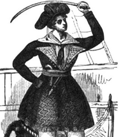 Nữ cướp biển Grace O'Malley (1530-1603) nổi tiếng với tính cách gan dạ nhưng vô cùng tàn ác. Hải tặc này đã thực hiện nhiều phi vụ thành công.