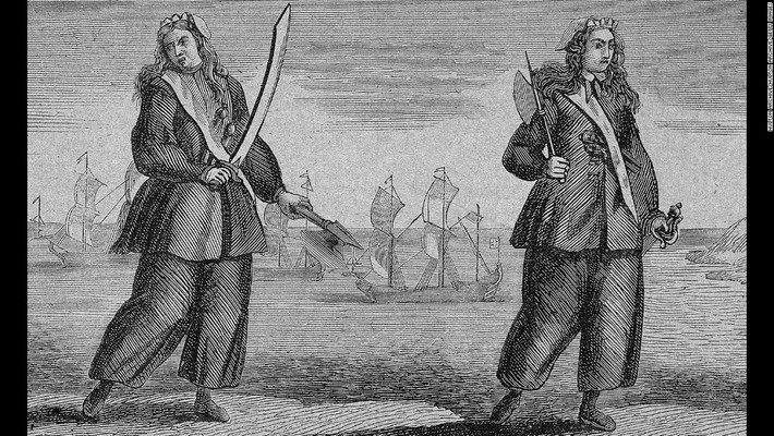 Hai nữ hải tặc khét tiếng Anne Bonny và Mary Read từng khiến những người đi biển khiếp sợ khi ra tay tàn ác và thâm độc hơn cả những tên cướp biển nam giới.