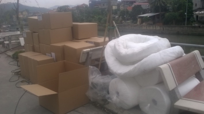 Các trang thiết bị để khắc phục sự cố tràn dầu.