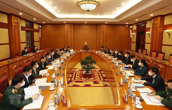 Tại cuộc họp ngày 18/11 của Thường trực Ban Chỉ đạo Trung ương về phòng, chống tham nhũng, tiêu cực, Tổng Bí thư Nguyễn Phú Trọng nêu rõ, phải tạo cho được một tinh thần mới, khí thế mới, quyết tâm mới trong đấu tranh phòng, chống tham nhũng và tiêu cực; kiên quyết phòng ngừa, ngăn chặn, phát hiện, xử lý nghiêm các hành vi tham nhũng, tiêu cực mà trọng tâm là suy thoái về tư tưởng chính trị, đạo đức, lối sống trong cán bộ, đảng viên, công chức, viên chức.(Ảnh: TTXVN)
