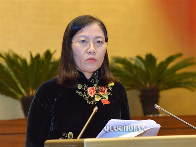 Chủ nhiệm Uỷ ban Tư pháp Lê Thị Nga
