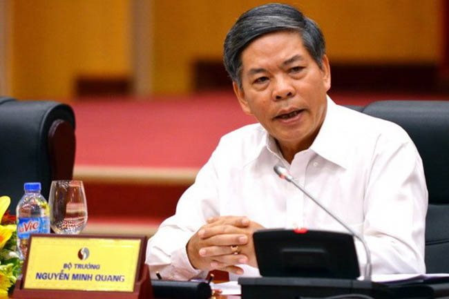 6. Nguyên Bộ trưởng Bộ TNMT Nguyễn Minh Quang: Bị kỷ luật cảnh cáo do có vi phạm liên quan Formosa Hà Tĩnh.