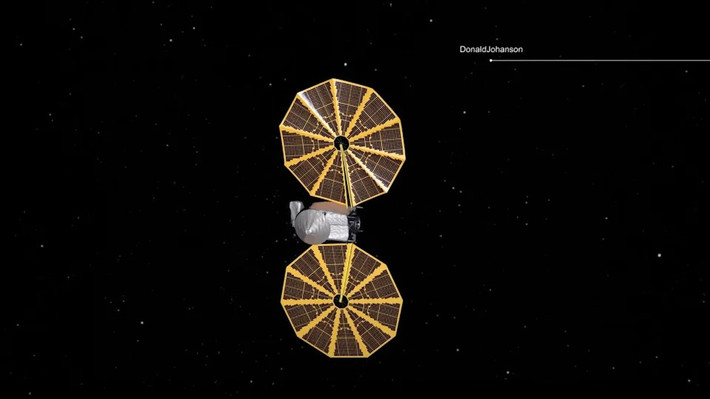 Nhóm chuyên gia ước tính rằng, tiểu hành tinh Donaldjohanson dài khoảng 8 km và chỗ rộng nhất là 3,5 km. Ảnh: NASA.