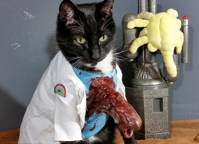 Fawkes với hình ảnh người ngoài hành tinh đầy ghê rợn trong bộ phim "Alien". (Nguồn Dailymail)