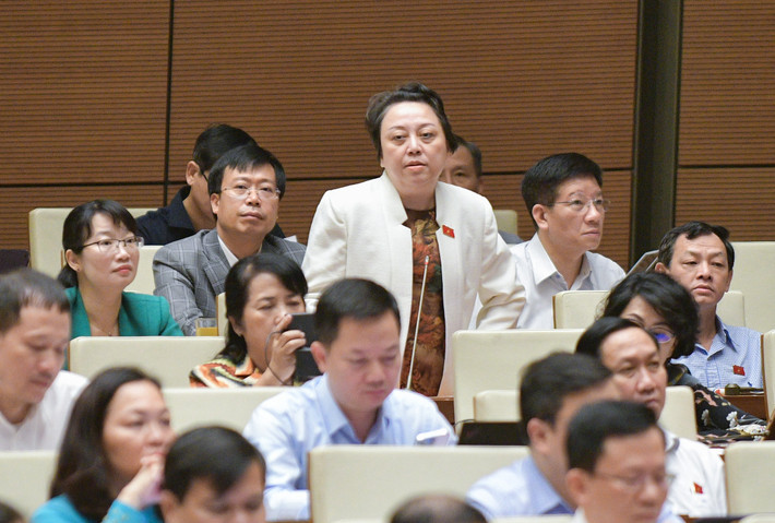 Người dân phải tiêu quá nhiều tiền túi vào dịch vụ y tế là không thể chấp nhận: Chất vấn Bộ trưởng Y tế, đại biểu Phạm Khánh Phong Lan (TP HCM) cho rằng, việc người dân phải tiêu quá nhiều tiền túi vào dịch vụ y tế là không thể chấp nhận được. Đồng thời đề nghị Bộ trưởng Bộ Y tế và Bộ trưởng Bộ LĐTBXH đưa ra giải pháp để giải quyết vấn đề này.