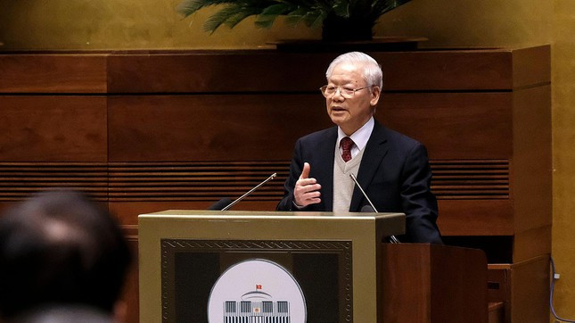 "Hạnh phúc của con người không phải chỉ ở chỗ nhiều tiền, lắm của": Tại Hội nghị Văn hoá toàn quốc vào ngày 24/11/2021, Tổng Bí thư Nguyễn Phú Trọng nói rằng: "Hạnh phúc của con người không phải chỉ ở chỗ nhiều tiền, lắm của, ăn ngon, mặc đẹp, mà còn ở sự phong phú về tâm hồn, được sống giữa tình thương và lòng nhân ái, lẽ phải và công bằng".