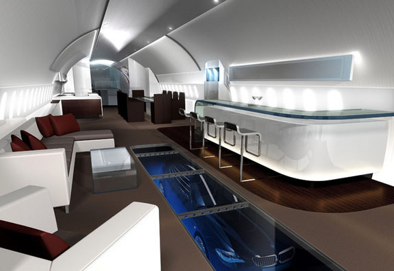 Tổng diện tích không gian của 747-8 VIP lên đến hơn 300m2, tương đương với căn hộ rộng rãi.