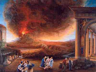 Hơn 2.000 người dân Pompeii vội vã bỏ chạy trong cơn hoảng loạn nhưng không kịp.