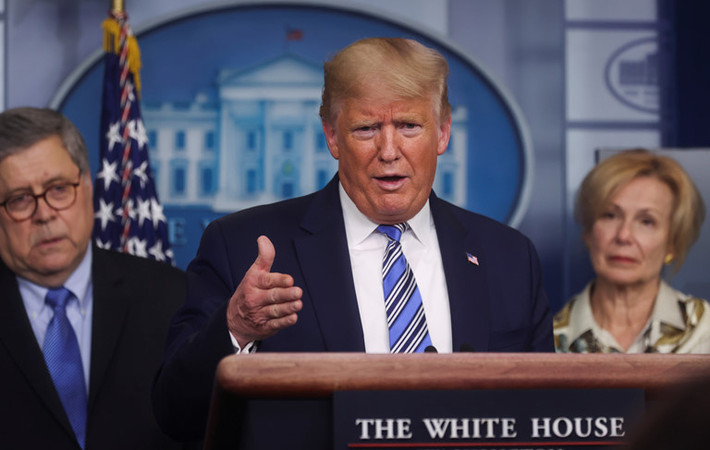 Theo "tiên đoán" của Tổng thống Trump, dịch Covid-19 đang bùng phát và lan rộng ở 195 quốc gia và vùng lãnh thổ sẽ hấm dứt vào tháng 4 tới do thời tiết ấm hơn.