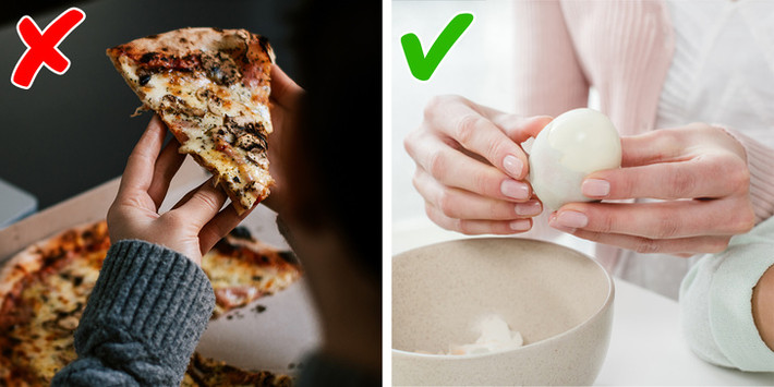 Trứng là một lựa chọn ăn vặt tốt vì mỗi quả chỉ có 75 calo. Nó có hàm lượng protein rất cao làm cho bạn no lâu.