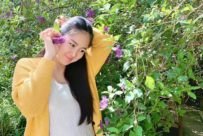 Lê Phương dành thời gian đi du lịch, nghỉ ngơi, trước khi lâm bồn dự kiến vào tháng 9.