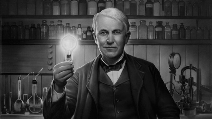 Để sáng chế ra bóng đèn, nhà phát minh Edison đã thực hiện nhiều thí nghiệm nhằm tìm ra vật liệu thích hợp làm dây tóc bóng đèn.