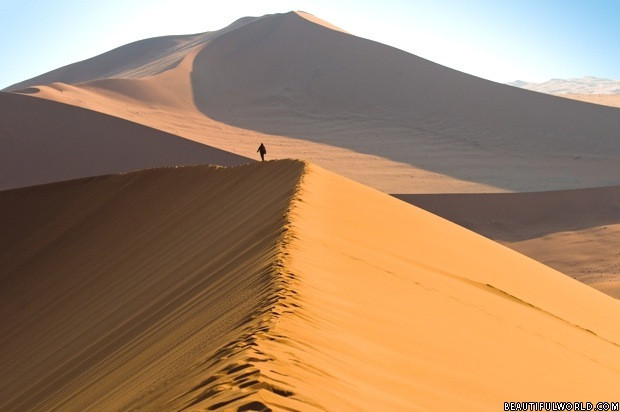 Phía Nam của sa mạc Namib có nhiều cồn cát lớn. Trong số này, 2 cồn cát có tên Big Daddy và Dune 7 ở vùng Sossusvlei được ghi nhận cao nhất thế giới với chiều cao được ghi nhân lần lượt là 325m và 383m.