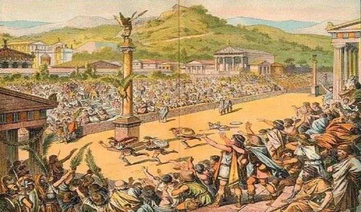 Phần thưởng dành cho người giành chiến thắng trong các nội dung thi đấu là vòng nguyệt quế làm từ lá ô liu. Lá ô liu đó được lấy ở phía sau đền thờ thần Zeus.