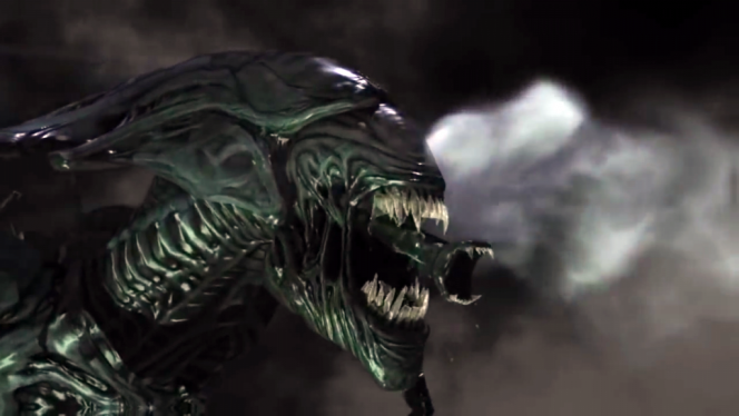 Trong ảnh là cảnh tượng một sinh vật ngoài hành tinh trong bộ phim "Alien" sử dụng hàm phụ để bắt giết con mồi. (Nguồn Boredomtherapy)